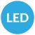 Extraflache LED- Blau-Warnbalken 950 mm