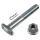 Hammerkopfschraube mit Radmutter und Vorsteckfeder passend für Mercedes Benz, DAF, Bergische Achsen, Volvo, EVOBUS, Trilex, Scania, IVECO, MAN, Universal, Renault (RVI), Neoplan