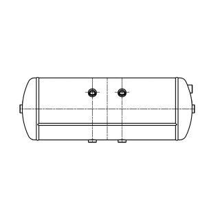 Drucklufttank 30L / 250 x 705 / 13 bar passend für Renault Universal 2 Stutzen