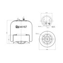 Luftfederbalg mit Stahlkolben passend für Mercedes Benz