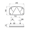 Heckleuchte, Schlussleuchte Multipoint II, 12V, rechts,...