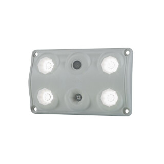 Innenbeleuchtungslampe, rechteckig mit Schalter und roter LED LWD 2157