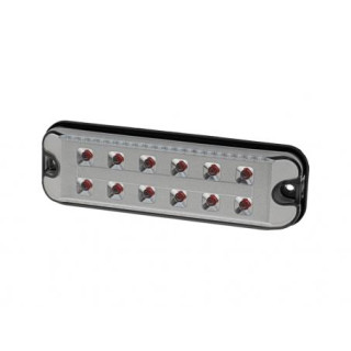 LED 3.Bremsleuchte PRO-TWIN-CAN, Lichtscheibe glasklar, Aufbauversion, Kabel 0,5m, 12/24V, ADR