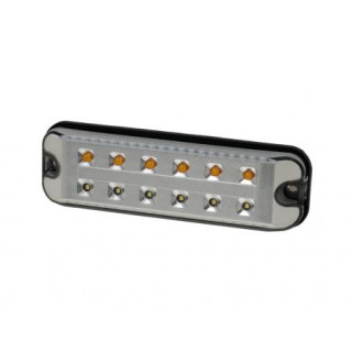 Vordere LED Blink-Positionsleuchte PRO-TWIN-CAN, Aufbauversion, Kabel 0,5m, 12/24V, Blinkerausfallerkennung gem. ISO 13207-1, ADR