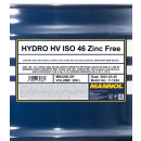 MANNOL Hydro HV ISO 46 Zinc Free 208 Liter