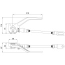 Übertotpunkt-Spanner H 519 leicht, links, Stahl roh