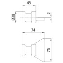 Gegenhalter H 115 S, links = rechts, zum...