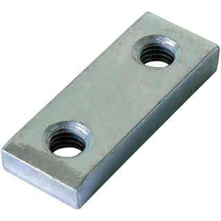 Gewindeplatte 4042, Stahl verz., Lochabst. 30 mm, Länge 50 mm