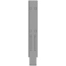 K20 Mittelrunge, Stahl, schwarz KTL, 1000 mm, ohne Aufnahme