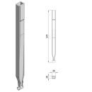 Kinnetop Rohr für 800 - 1200 mm Rungen, Stahl roh
