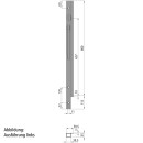 K20 Eckrunge vorne, rechts, Stahl KTL, 800mm,TIR,Schraubversion
