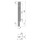 K20 Eckrunge vorne, links, microZINQ®5, 400 mm, Schraubversion