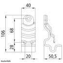 Handhebel-Verriegelungs-Set, verzinkt, für Ø...