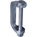 Scharnierlager mit Bolzen, verzinkt, 13 mm, für Scharnierblatt