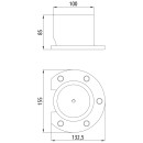 Kugelkippdrehlager 5001, für Kugel-Ø 80 mm,...