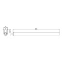 Tragrohr 40 x 4 x 800 mm, gerade, verzinkt