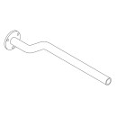 Tragrohr mit Flansch, 40 x 4x 700 mm, verzinkt,...