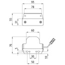 Flatpoint I LED, 12 V, SML, 0,50 m, P&R, 90°...