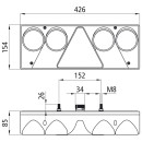 Europoint II LED, 24 V, links, 7-pol. ASS, Teil-LED/Hybrid