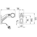 Superpoint III LED, 24 V, rechts, rt/ws/ge, 0,50 m,...