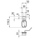 Flexipoint I, 12 V, rechts, rot/weiß, 0,50 m, DC,...