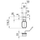 Flexipoint I LED, 9-33 V, links, rot/weiß, 0,50 m,...