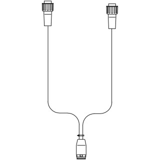 Verteilerleitung LP 20 auf 2 x 7-pol. ASS2, 2500 mm, gerade