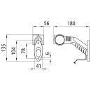 Superpoint III LED, 24 V, links, rt/ws/ge, 4,00 m, open end
