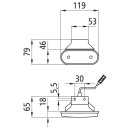 Unipoint LED, 24 V, SML, 1,50 m, P&R, Valeo Winkel