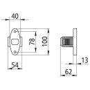 Superpoint IV LED, 12/24 V, links, rt/ws/ge, 2 m, P&R, Anbau