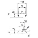 Flatpoint II LED, 24 V, SML, 1,00 m, P&R, 90° Winkel (C)