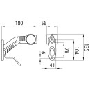 Superpoint III LED, 12 V, rechts, rt/ws/ge, 1,00 m, DC