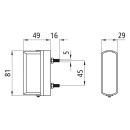 Regpoint Small LED, Kennzeichenleuchte, 12 V, 0,8 m, DC