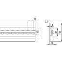 Airlineprofil-Ankerschiene 4010-AL, Aluminium eloxiert,...