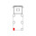 Blueline Aluminium-Eckrunge IL, hinten links, eloxiert, 800 mm