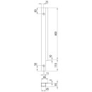Blueline Aluminium-Eckrunge IL, vorne links, eloxiert, 400 mm