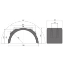 HR-Kotflügel H-PE 65.1100.18-IKK SG, PP-EPDM