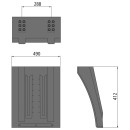 Vario-Kotflügel 4904 SG, PP-EPDM