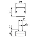 Minipoint, 12 V, links/rechts, Tülle, ohne Leuchtmittel