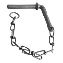 Steckbolzen 10x70 mm mit Kette und Ring Kettenlänge 200 mm roh