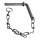 Steckbolzen 10x70 mm mit Kette und Ring Kettenlänge 200 mm roh