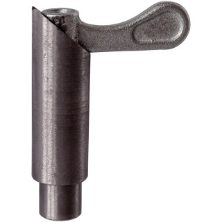 Federriegel S 1514 N, Ø 15 mm, Hub 14 mm, Handhebel verzinkt
