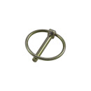 Klappsplint, galvanisch verzinkt, 6 mm, runder Federring