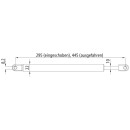 Gasfeder 0-3-150-1/1000N-295/445 A/A,Federkraft 1000N,Hub 150mm