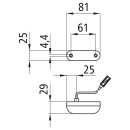 Posipoint I LED, 24 V, rot, 0,50 m, P&R