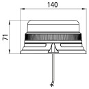 FABRILcar® Beacon LED 42-440, 12/24V, 0,3m, flach,...