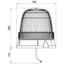 FABRILcar® Beacon LED 42-440, 12/24 V, open end, 0,3...