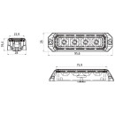 FABRILcar® LED-Blitzleuchte 42-405, 12/24V, gelb, 1,5...