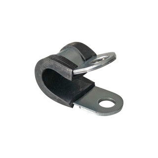 Rohrschelle m. Gummiprofil, Spannbereich 10 mm, Bandbreite 15mm