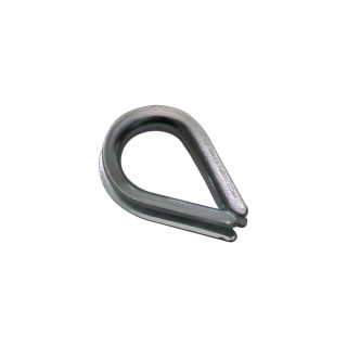 Kausche, galv.verzinkt, f.Seil-Ø 2,5mm, RW 3mm, DIN 6899 Form B